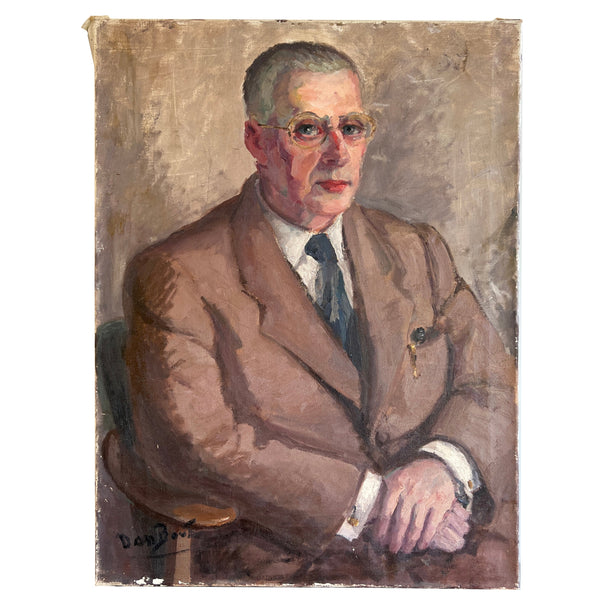 Portrait of a Man Original Oil on Canvas - Stranger Art