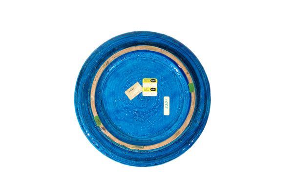 Large Bitossi Italian Ceramic Ashtray in Rimini Blue - Aldo Londi - Catchall Mid Century