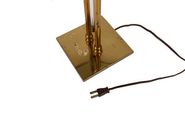 Mid Century Modern Desk Lamp with Lucite Pull Chain