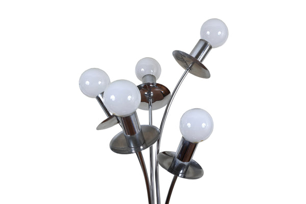 Robert Sonneman Styled Chrome Waterfall Table Lamp