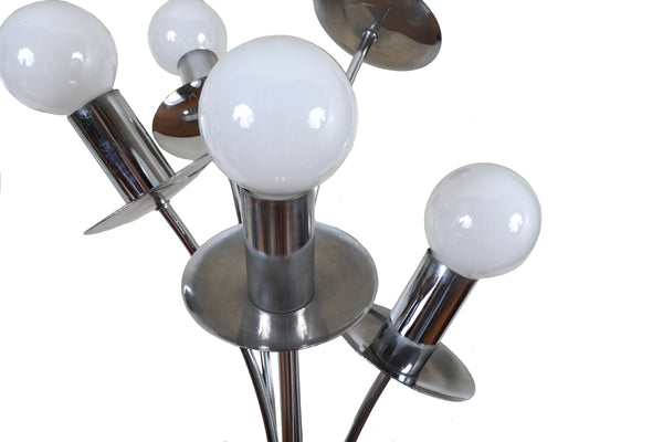 Robert Sonneman Styled Chrome Waterfall Table Lamp