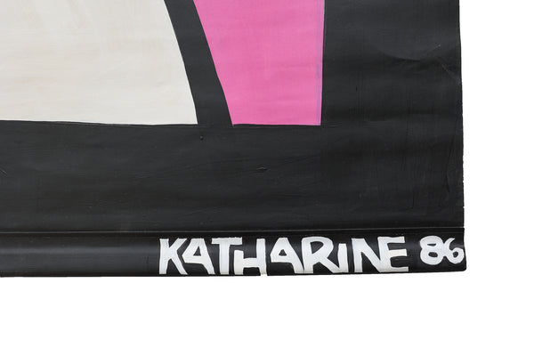 1980's Pop Art Window Shade Roller for Window or Walls