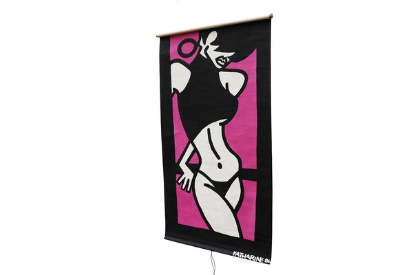 1980's Pop Art Window Shade Roller for Window or Walls