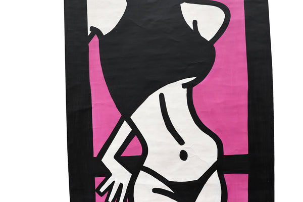 1980's Pop Art Window Shade Roller for Window or Walls