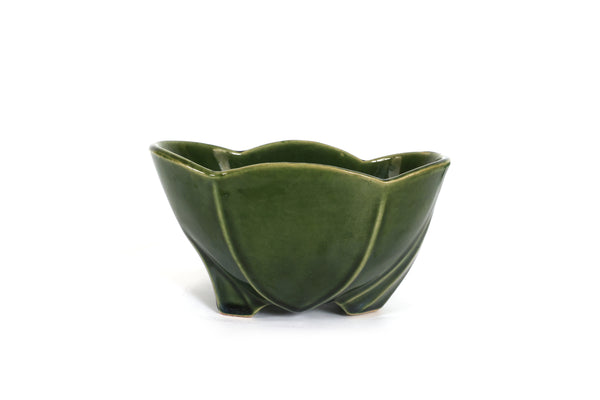 Set of 6 Vintage McCoy Planters and Vases in Green