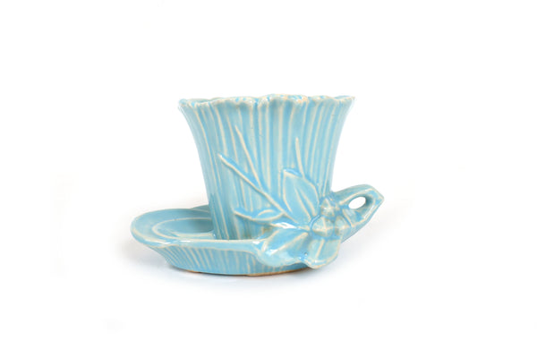 Set of 5 Vintage McCoy Planters in Blue