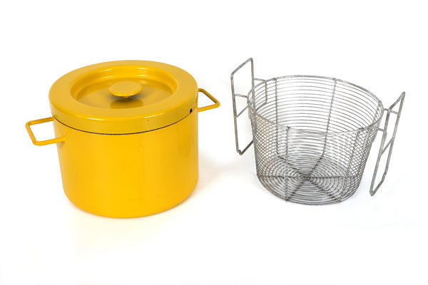 Michael Lax for Copco Yellow Enameled Fryer - Dutch Oven - Steamer Pot