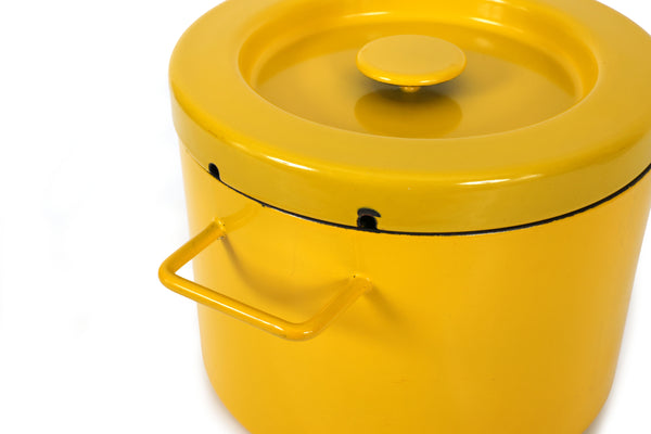 Michael Lax for Copco Yellow Enameled Fryer - Dutch Oven - Steamer Pot
