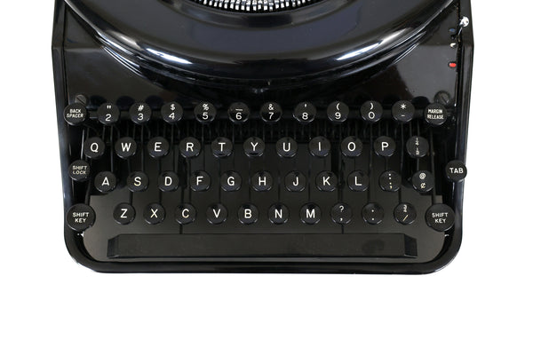 Refreshed Remington Noiseless Model 7 Typewriter - Desktop Model