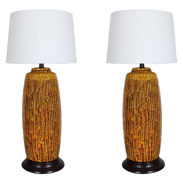 Mid Century Modern West German Style Fat Lava Lamp Pair