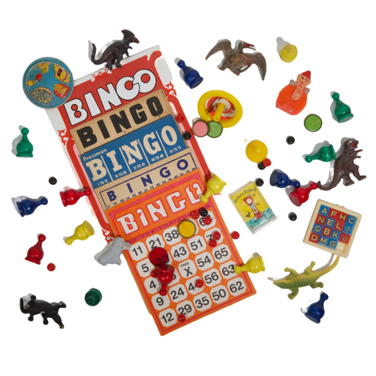 Vintage Bingo Cards & Game Pieces Phat Dog Vintage