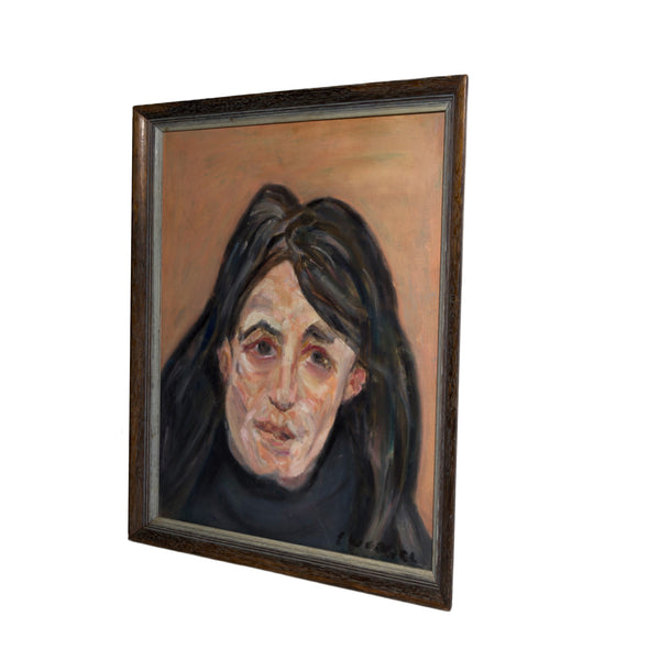 Original Outsider Art Portrait of a Woman