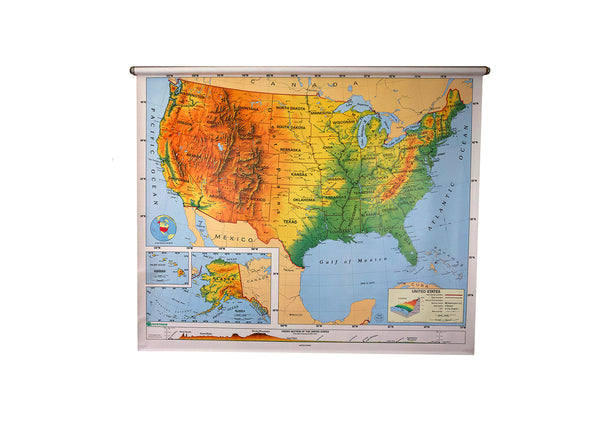 Pull Down Map of the United States