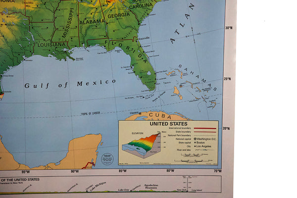 Pull Down Map of the United States