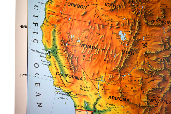 Pull Down Map of the United States