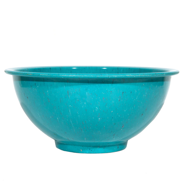 Turquoise Melmac Confetti Mixing Bowl - Very good Condition