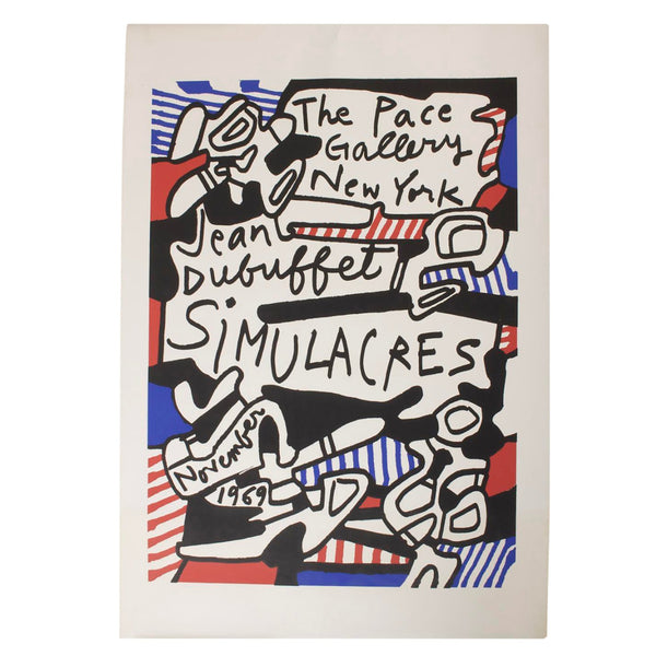 Original Pop Art Lithograph Jean DuBuffet Print Simulacres Pace Gallery