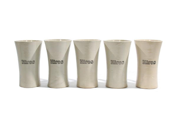 Set of 5 Hires Root Beer Mugs -  1910's Stoneware