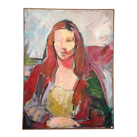 Fauvism Painting of a Woman - Original Oil on Canvas