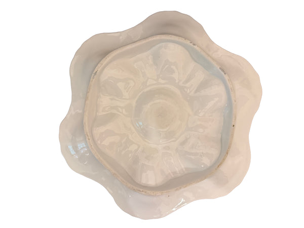 Antique Continental Hand Painted Oyster Plate, circa 1900