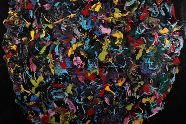 Large Thomas Pulgini Abstract Pop Art Oil Painting