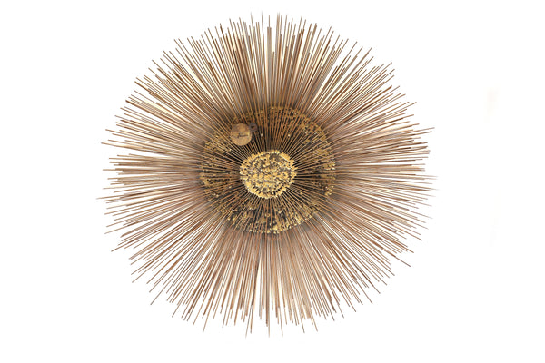 William and Bruce Friedle 1960's Wire Starburst Wall Sculpture