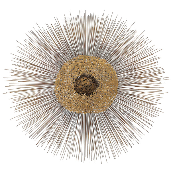 William and Bruce Friedle 1960's Wire Starburst Wall Sculpture
