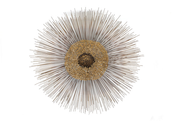 William and Bruce Friedle 1960's Wire Starburst Wall Sculpture