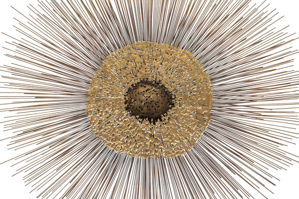 William and Bruce Friedle 1960's Wire Starburst Wall Sculpture