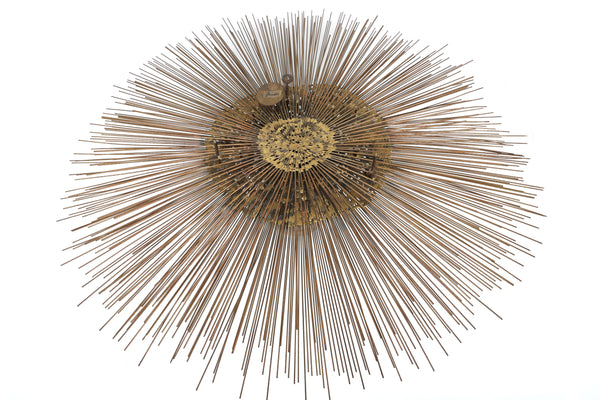 William and Bruce Friedle 1960's Wire Starburst Wall Sculpture