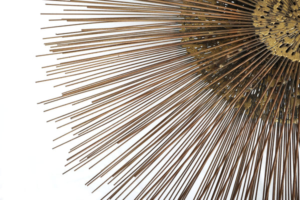 William and Bruce Friedle 1960's Wire Starburst Wall Sculpture