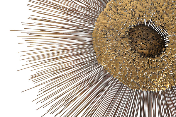William and Bruce Friedle 1960's Wire Starburst Wall Sculpture