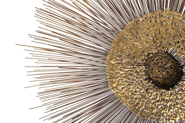 William and Bruce Friedle 1960's Wire Starburst Wall Sculpture