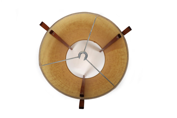 Vintage Mid-Century Modern Scandinavian Teak Hanging Lamp
