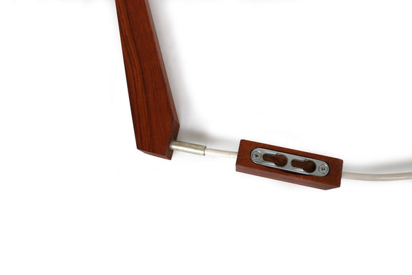 Vintage Mid-Century Modern Scandinavian Teak Hanging Lamp
