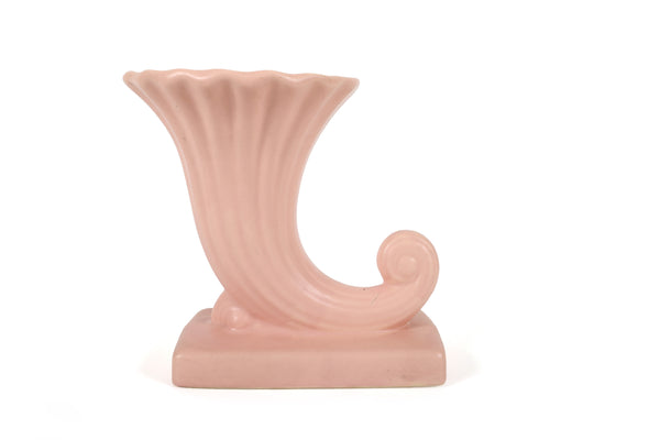 Set of 5 Vintage McCoy Vases in a Pink Matt Glaze