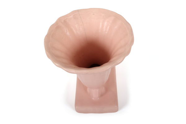 Set of 5 Vintage McCoy Vases in a Pink Matt Glaze