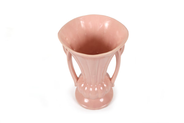 Set of 5 Vintage McCoy Vases in a Pink Matt Glaze