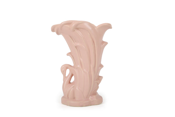 Set of 5 Vintage McCoy Vases in a Pink Matt Glaze