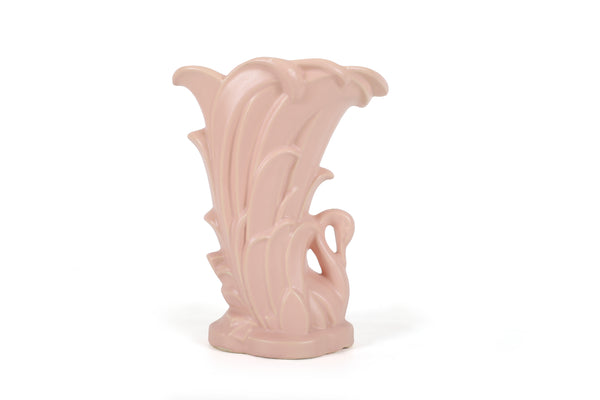 Set of 5 Vintage McCoy Vases in a Pink Matt Glaze