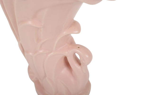 Set of 5 Vintage McCoy Vases in a Pink Matt Glaze