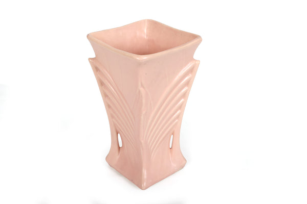 Set of 5 Vintage McCoy Vases in a Pink Matt Glaze