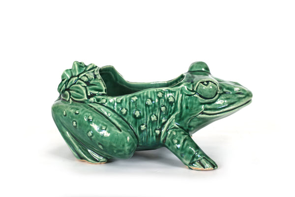 Set of 3 McCoy Turtle and Frog Planters