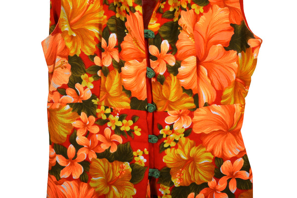 Vintage 1970's Hawaiian Togs Tunic and Hot Pants  Set - Two Piece Outfit - Women's Size 8-10