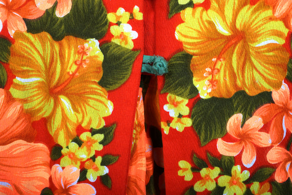 Vintage 1970's Hawaiian Togs Tunic and Hot Pants  Set - Two Piece Outfit - Women's Size 8-10