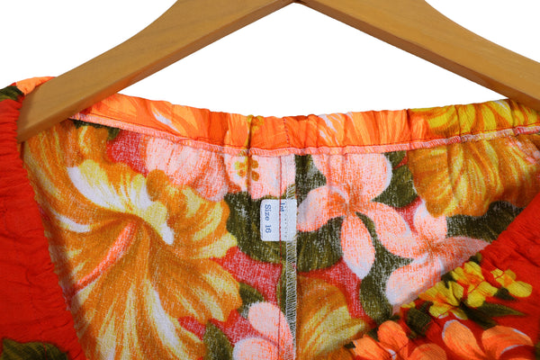 Vintage 1970's Hawaiian Togs Tunic and Hot Pants  Set - Two Piece Outfit - Women's Size 8-10
