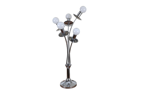 Robert Sonneman Styled Chrome Waterfall Table Lamp