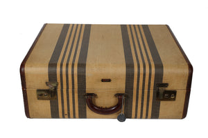 Vintage Striped Suitcase by Hartmann Luggage