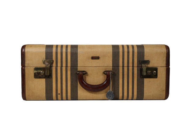 Vintage Striped Suitcase by Hartmann Luggage