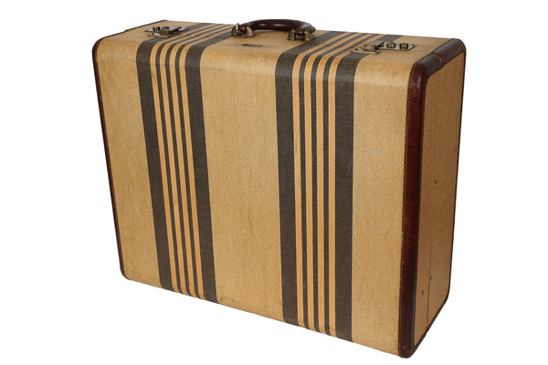 Vintage Striped Suitcase by Hartmann Luggage